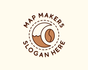 Coffee Bean Moon Cafe logo design