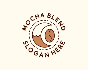 Coffee Bean Moon Cafe logo design