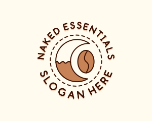 Coffee Bean Moon Cafe logo design