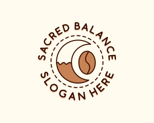 Coffee Bean Moon Cafe logo design