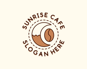 Coffee Bean Moon Cafe logo design