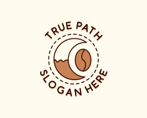 Coffee Bean Moon Cafe logo design