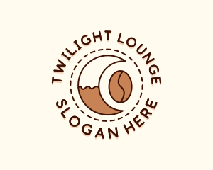 Coffee Bean Moon Cafe logo design