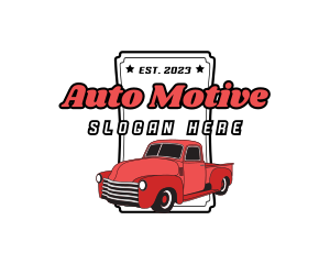 Retro Auto Car logo design