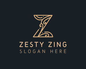 Elegant Decorative Letter Z logo design