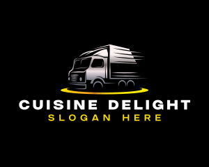 Delivery Transportation Truck Logo