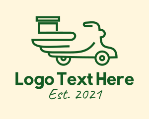 Green Delivery Scooter  logo