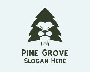 Lion Pine Tree logo