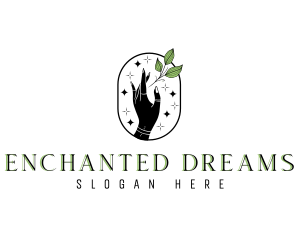 Mystical Hand Herb logo design