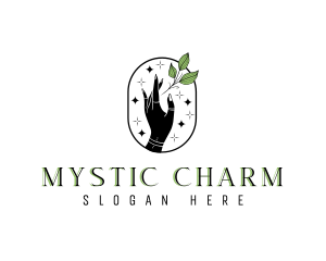 Mystical Hand Herb logo design