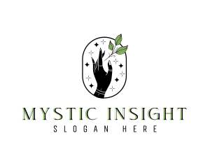 Mystical Hand Herb logo design