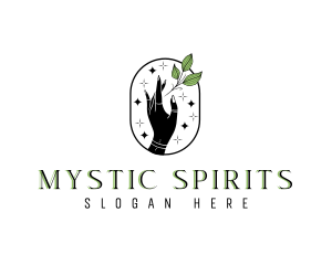 Mystical Hand Herb logo design