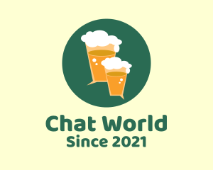 Beer Pub Chat App  logo design