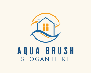 Seaside Apartment House logo design