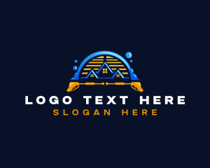 Clean - Pressure Wash Roof Cleaning logo design
