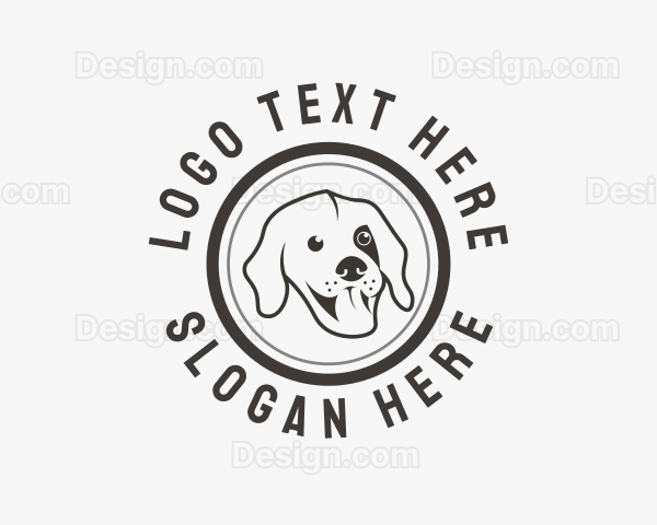 Happy Dog Face Logo