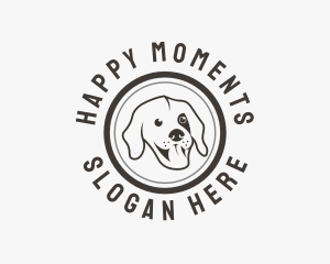 Happy Dog Face logo design