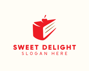 Cherry Cake Dessert Bites logo design