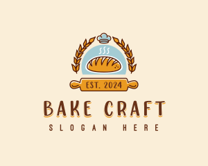 Bread Rolling Pin logo design