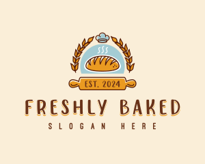 Bread Rolling Pin logo design