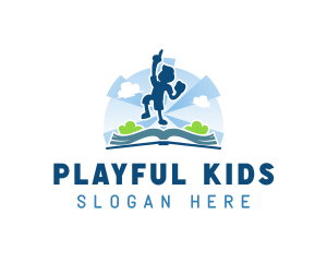 Kid Adventure Book logo design