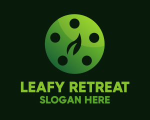 Green Leaf Reel logo design