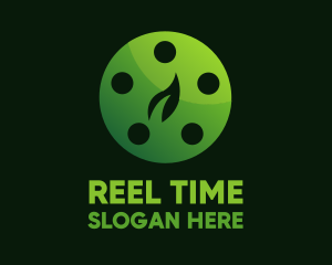 Green Leaf Reel logo design