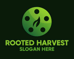 Green Leaf Reel logo design