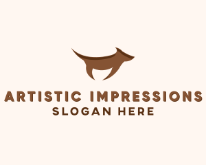 Brown Terrier Dog logo design