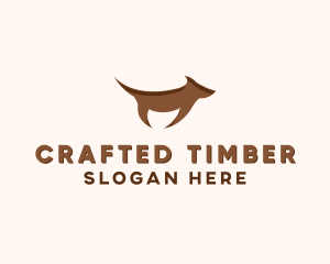 Brown Terrier Dog logo design