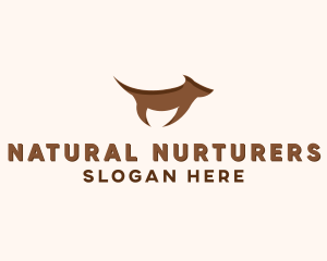 Brown Terrier Dog logo design