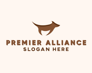 Brown Terrier Dog logo design