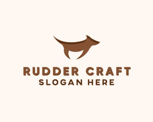 Brown Terrier Dog logo design