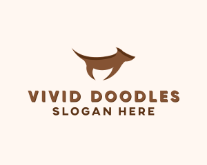 Brown Terrier Dog logo design