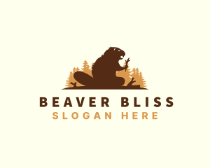 Wild Beaver Rodent logo