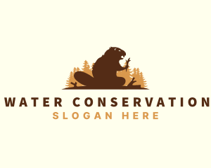 Wild Beaver Rodent logo