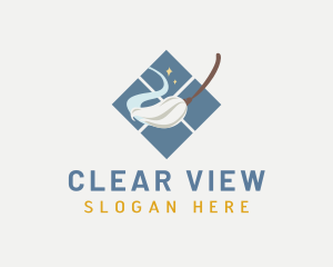 Cleaning Mop Window logo design