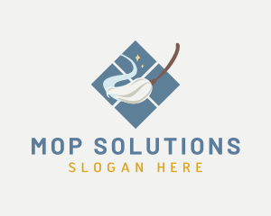 Cleaning Mop Window logo design