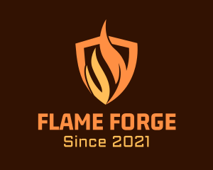 Fire Protection Shield logo design