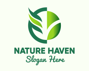 Natural Botanical Garden logo design