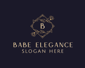 Elegant Wedding Floral logo design