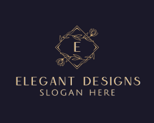 Elegant Wedding Floral logo design