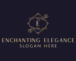 Elegant Wedding Floral logo design