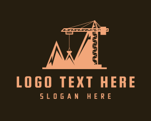 Orange Mountain Crane Logo