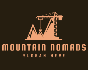 Orange Mountain Crane logo design