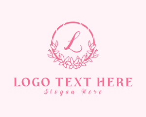 Flower Arrangement Wreath logo