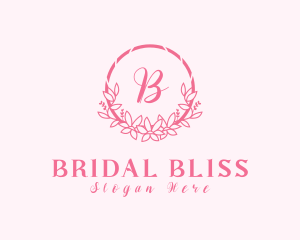 Flower Arrangement Wreath logo