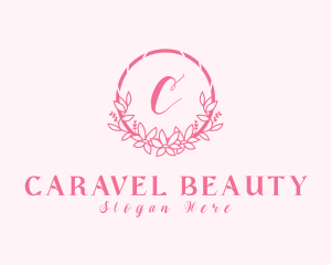 Flower Arrangement Wreath logo design