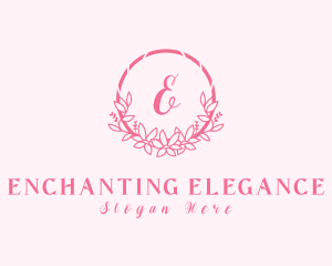 Flower Arrangement Wreath logo design