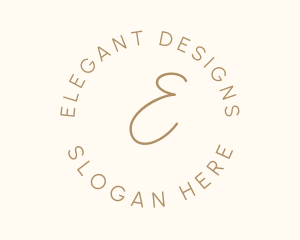 Elegant Round Business logo design